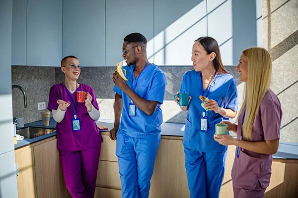 Health workers hands